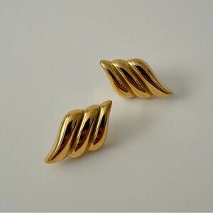 Amalfi Wing Earrings-Gold